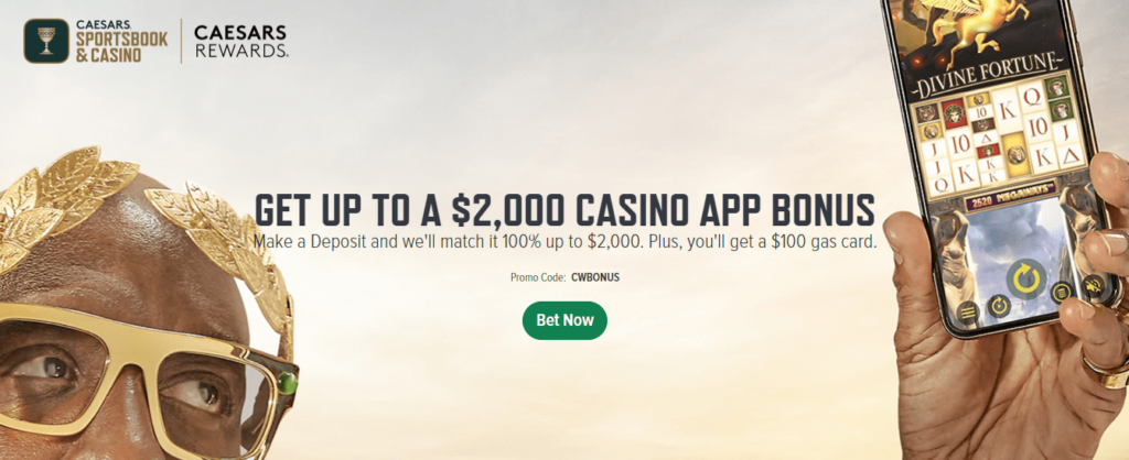 caesars casino bonus code